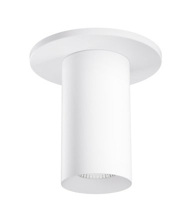 ELCO Lighting E25FW-10DX30 2-Inch/3-Inch White LED Surface Mount Fixture, 1000 lm, 3000K, 3-in-1