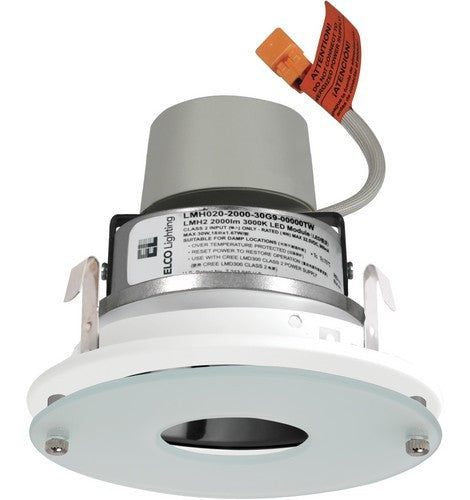 ELCO Lighting E412R0827BB Recessed LED 4" LED Insert Drop Gls 850 lm 2700K All Black