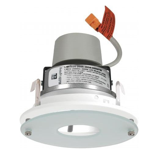 ELCO Lighting E412R0830C Recessed LED 4" Chrome LED Insert Drop Gls 850 lm 2700K