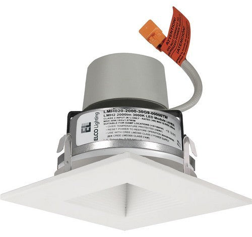ELCO Lighting E415R0827W 4" LED Square Baffle Insert with Driver 2700K
