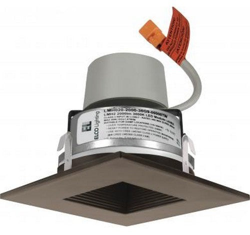 ELCO Lighting E415R08SDBZ 4" LED Bz Square Baffle Insert with Drv 850 lm Sd