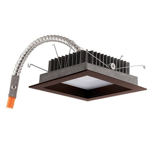 ELCO Lighting E524L2030BZ 5`` Square LED Module with Baffle Trm 2000 lm 3K