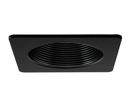 ELCO Lighting EL2393BB 3" Phenolic All Black Square Baffle Trim