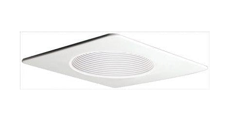 ELCO Lighting EL2993W 4" Line Voltage Baffle Square Trim