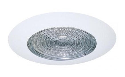ELCO Lighting EL9113W 4" Shower Trim with Clear Reflector, Frsnl Lens