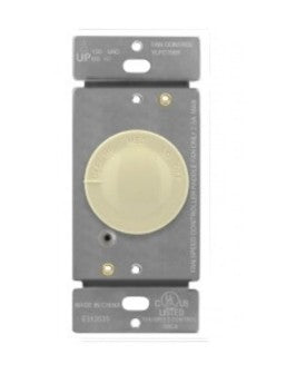 Enerlites Rotary Fan Speed Control - 3 Speed Light Almond 17003-LA