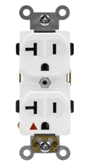 Enerlites Ig Duplex Receptacle 20A 125V 5-20R White 62010-W