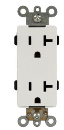 Enerlites Ind Decorator Receptacle 20A 250V 6-20R White 63201-W