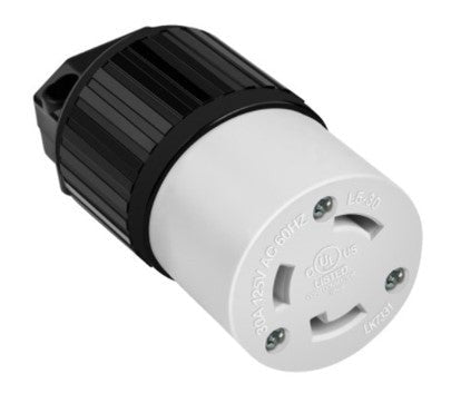 Enerlites Ind Locking Con 2P 3-Way Grd L5-30C 30A 125V Black 66452-BK