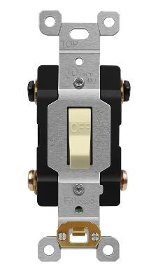 Enerlites Comm Dbl Pole Toggle Switch 30Amp 240VAC Ivory 82300-I