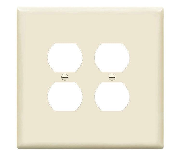 Enerlites Over-Sized 2-Gang Duplex Wall Plate Light Almond 8822O-LA