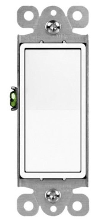 Enerlites Resi Decorator Switch Quiet 15A 3-Way 120-277V White 93150-W