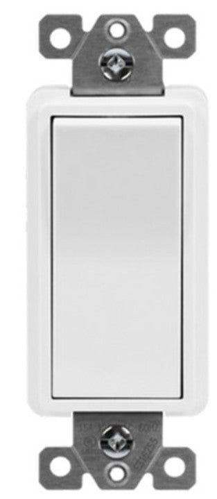 Enerlites Resi Decorator Switch 15A 4W 120-277V White 94150-W