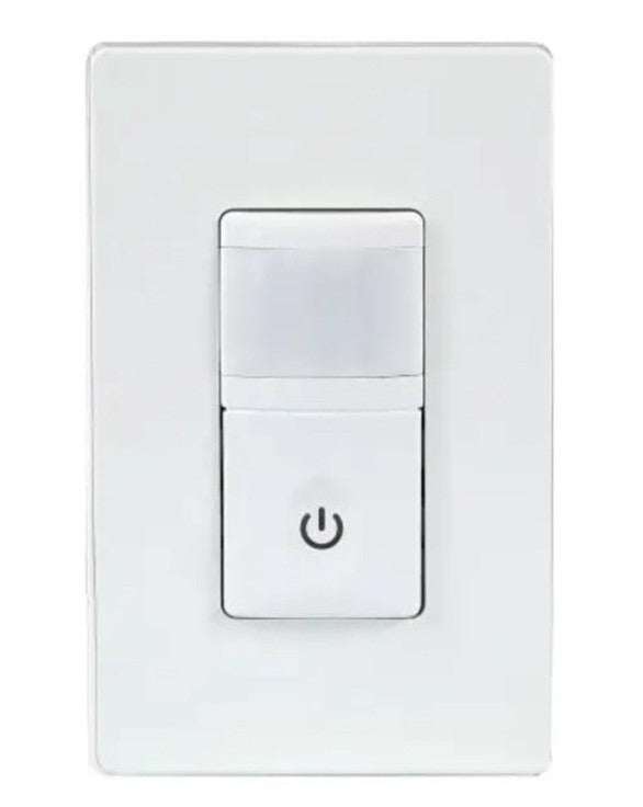 Enerlites In Wall Pir VAC Sensor Single Pole 120V White HMVS-W