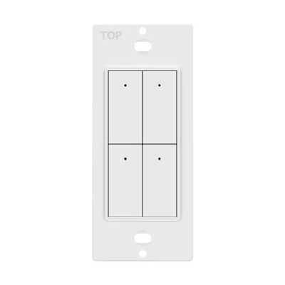 Enerlites Low Voltage 4 Button On/Off Switch LVS-104-W