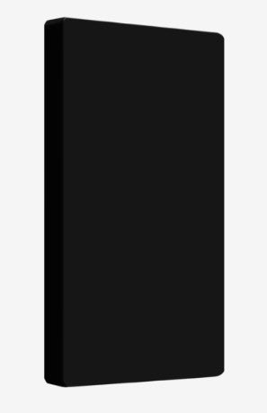 Enerlites Standard Snap In Screwless 1-Gang Blank Wall Plate Black SI8801-BK