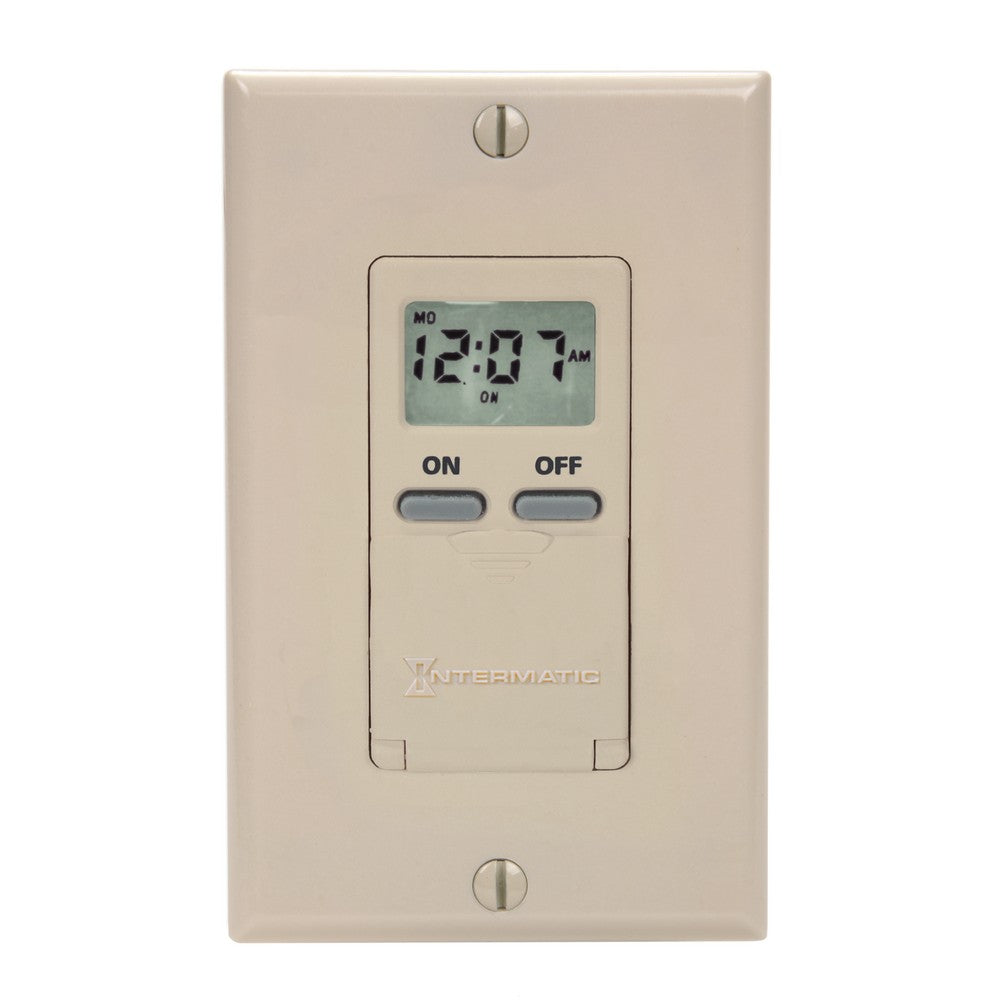 Intermatic 125 VAC 15A 7-Day Light Almond Programmable Timer EI500LAC