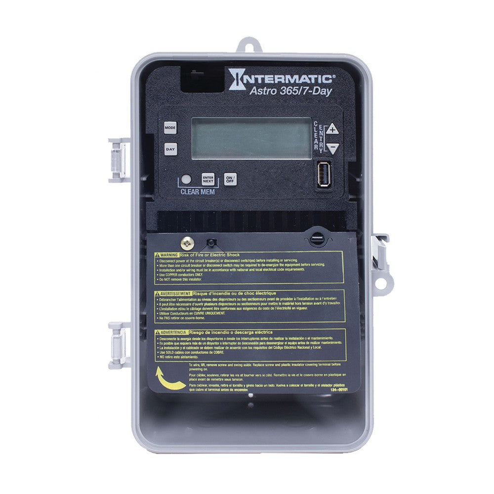 Intermatic 120-277 VAC 1-Circuit Indoor/Outdoor Astronomic Electronic Control ET2815CP