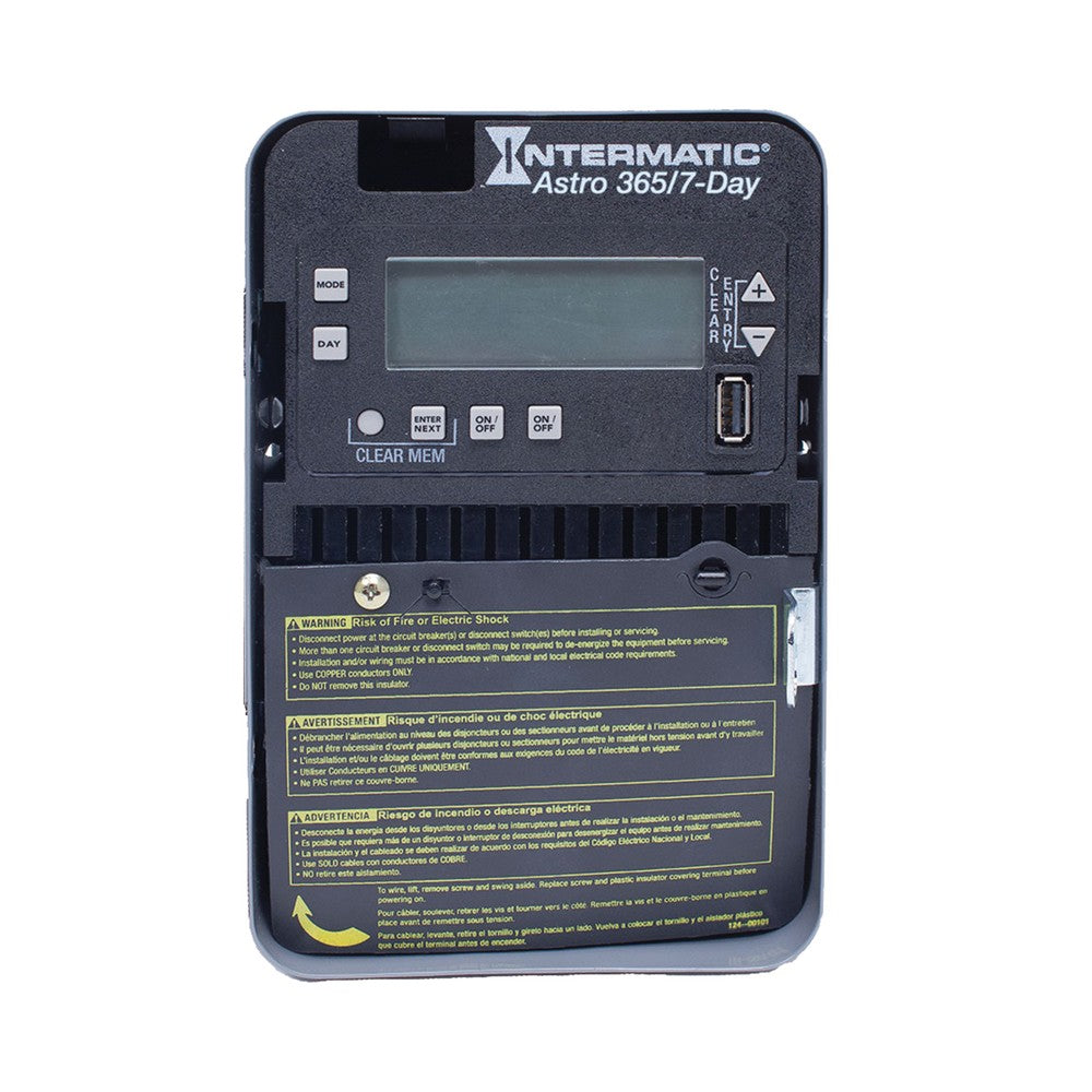Intermatic 120-277 VAC 2-Circuit Indoor Astronomic Electronic Control ET2825C