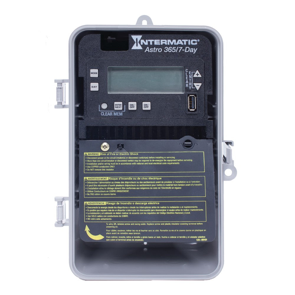 Intermatic 120-277 VAC 2-Circuit Indoor/Outdoor Astronomic Electronic Control ET2825CP