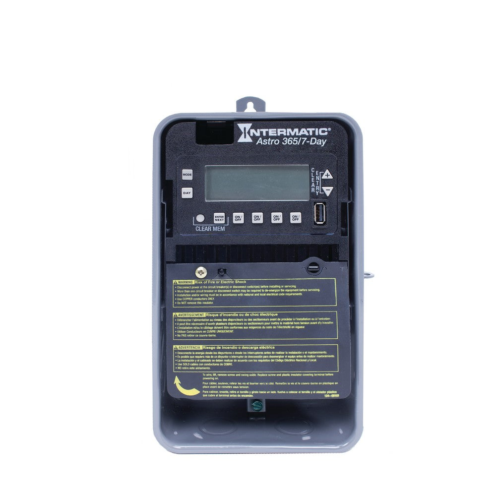 Intermatic 120-277 VAC 4-Circuit Outdoor Astronomic Electronic Control ET2845CR
