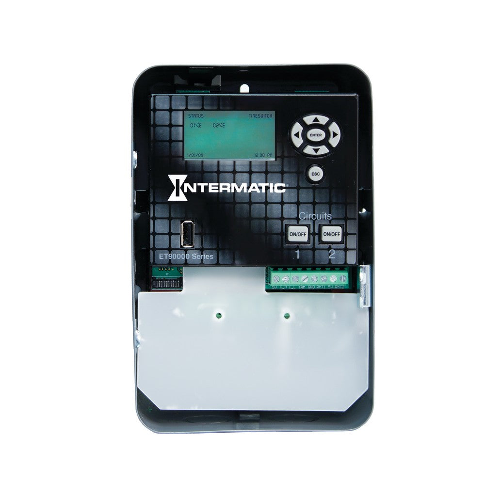 Intermatic 120-277 VAC 50/60 Hz 2-Circuit Indoor Astronomic Electronic Control ET90215C