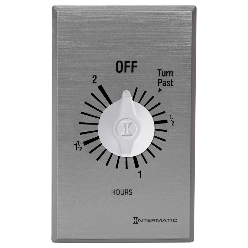 Intermatic 125-277 VAC 2 Hour Max 50/60 HZ Silver Commercial Spring Wound Countdown Timer FF32H