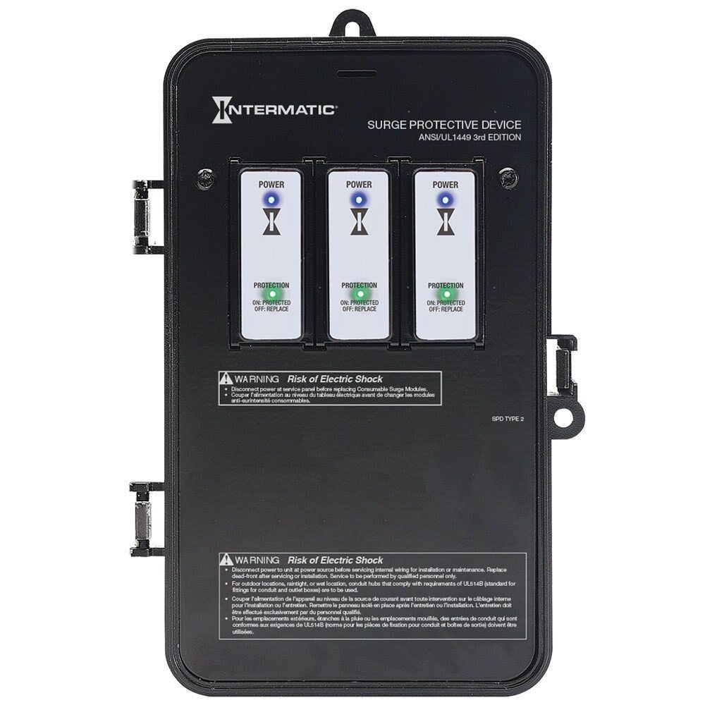 Intermatic 120/240 VAC 6-Mode Outdoor Surge Protective Device IG2240-PK