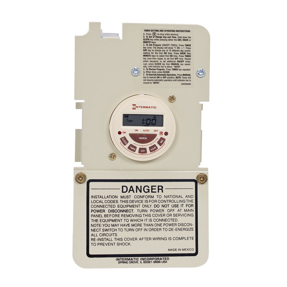 Intermatic 7-Day Mechanical Time Switch Mechanism P7103ME
