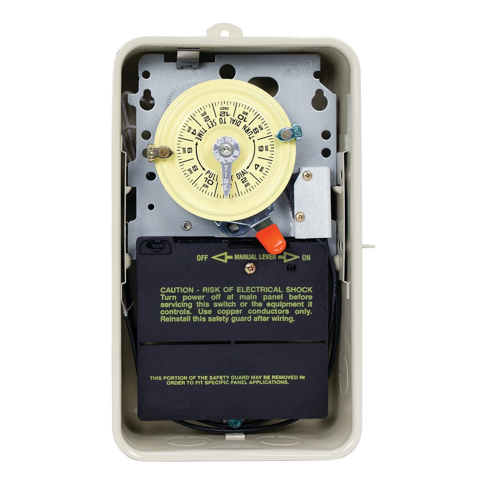 Intermatic 120V 24-Hour Metal Mechanical Time Switch T101R201