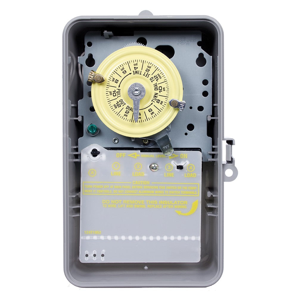 Intermatic 208-277 VAC 24-Hour 60HZ Mechanical Time Switch T104P