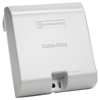Intermatic Gray Double Gang 3.125" Die-Cast In-Use Weatherproof Cover WP1030MXD