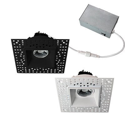 Lighting Spot 26 3 in. 5CCT selectable Square Gimbal Trimless White Canless LED Downlight LS-CS-3SQTL-G-8W-5CCT