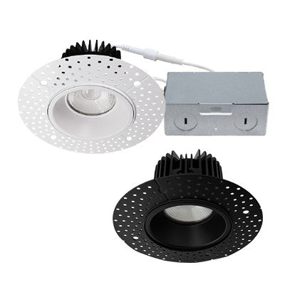Lighting Spot 26 4 in. 15W 5CCT selectable Round Smooth Trimless Canless LED Downlight LS-CS-4RTL-S-15W-5CCT