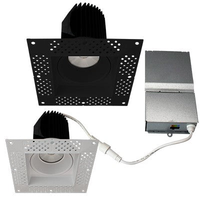 Lighting Spot 26 4 in. 18W 5CCT selectable Square Smooth Trimless Canless LED Downlight LS-CS-4SQTL-S-18W-5CCT