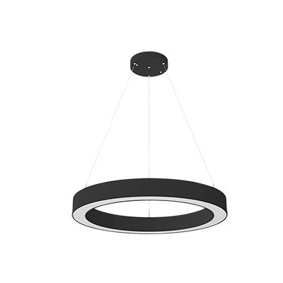 Lighting Spot 26 24 in. 4CCT selectable Black LED Ring Pendant Light LS-SUPD-RP24-40WT-4CCT-BL