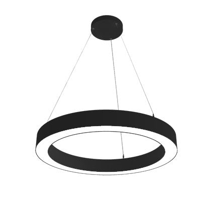 Lighting Spot 26 36 in. 80W 4CCT selectable Black LED Ring Pendant Light LS-SUPD-RP36-80WT-4CCT-BL