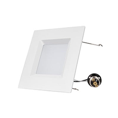 Lighting Spot 26 6 in. 16.5W 5000K Square Baffle White LED Recessed Downlight LSH-6SQ16.5W-5K-B