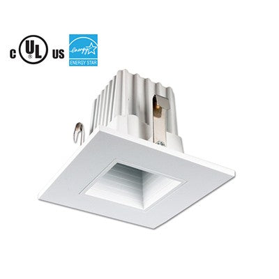 Lighting Spot 26 2 in. 9W 2700K Square Baffle White LED Recessed Downlight LSL-2-243-27K