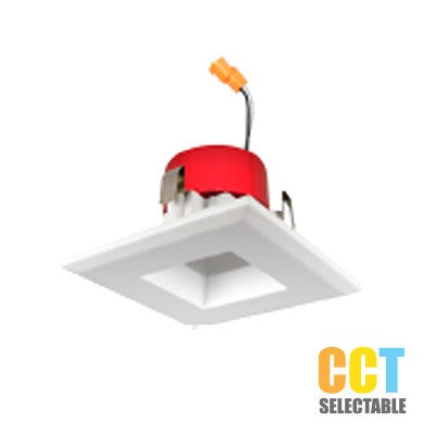 Lighting Spot 26 3 in. 9W 5000K Square Smooth White LED Recessed Downlight LSL-3575SQ-5K