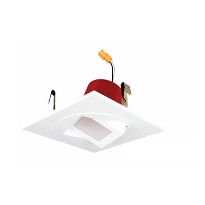Lighting Spot 26 4 in. 10W 3000K Square Adjustable White LED Recessed Downlight LSL-4-477EN-30SQ