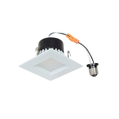 Lighting Spot 26 4 in. 10W 5000K Square Baffle White LED Recessed Downlight LSL-4-499-5K