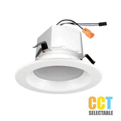 Lighting Spot 26 4 in. 10W 0-10V 5CCT Selectable (27K/30K/35K/40K/50K) Baffle White LED Recessed Downlight LSL-400EN-5CCT-...