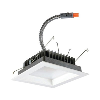 Lighting Spot 26 5 in. 16W 3000K Square Smooth White LED Recessed Downlight LSL-5-SQ-500-3K