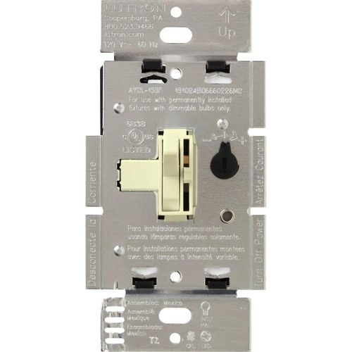 Lutron Ariadni LED+ dimmer switch in Almond