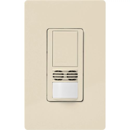 Lutron Maestro dual-tech occupancy sensor switch in Light Almond
