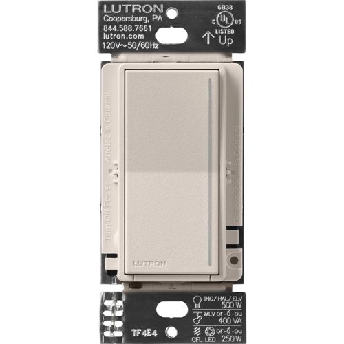 Lutron Sunnata LED+ dimmer switch in Taupe