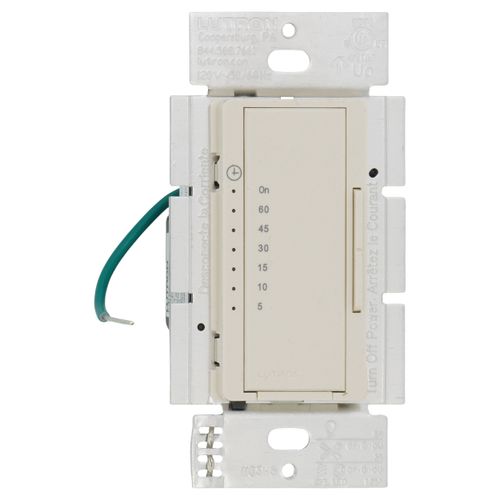 Lutron Maestro fan and light control in Light Almond