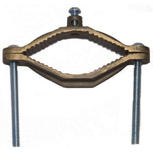 Morris 91664 Copper Ground Pipe Clamp - Serrated Collar