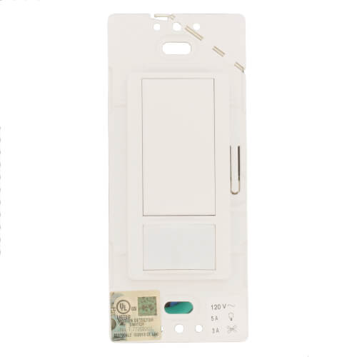 Lutron Maestro fan and light control in White